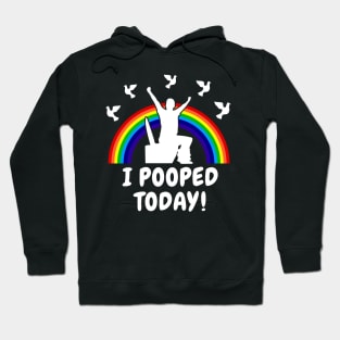 I Pooped Today Epic Rainbow & Doves Hoodie